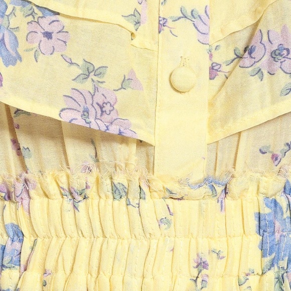 LoveShackFancy Fatima Mini Dress, Sunshine Garden - Picture 10 of 12